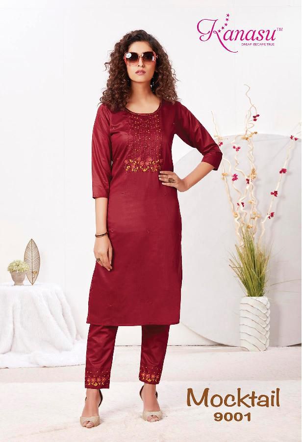 Mocktail By Kanasu Kurtis With Bottom Catalog
